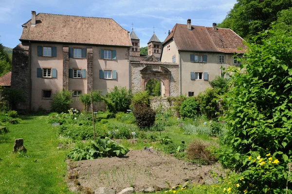 De Romeinse abdij van murbach in Elzas — Stockfoto