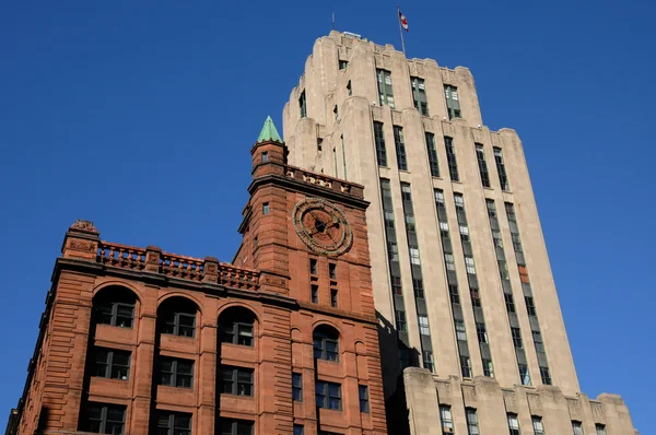 Kanada, gamla byggnaden av placera d armes inmontreal — Stockfoto