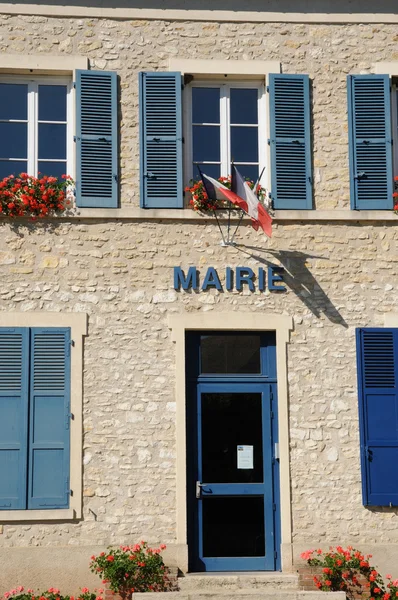 Yvelines, the city hall of Jumeauville — Stock Photo, Image