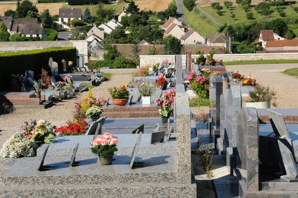 Yvelines, kyrkogården av jumeauville — Stockfoto