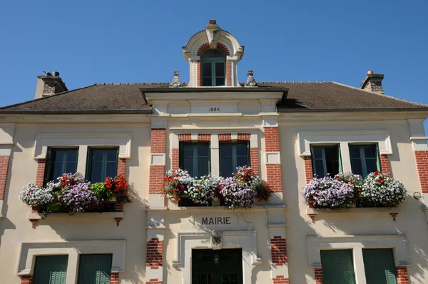 Yvelines, the city hall of Goussonville — Stock Photo, Image