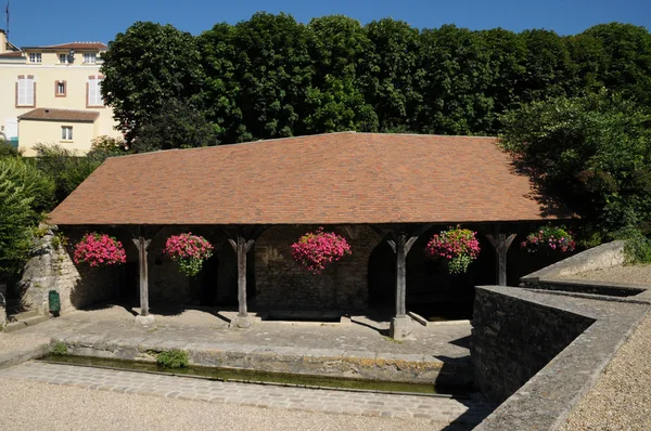 Yvelines, il vecchio lavatoio di Goussonville — Foto Stock