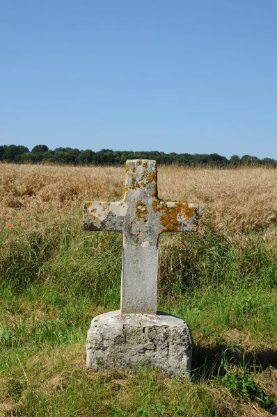 Yvelines, Krzyż kraju w arnouville les mantes — Zdjęcie stockowe