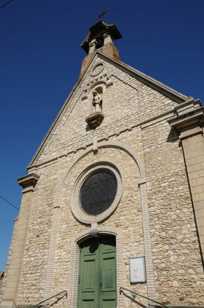 Yvelines, the church of Rosay — стокове фото