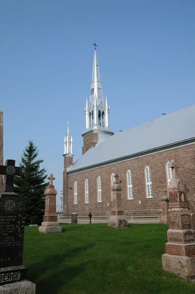 Quebec, historický kostel svatého prime — Stock fotografie