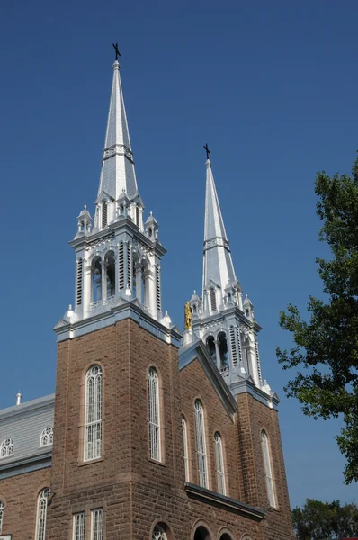 퀘벡, 세인트 권상우의 역사적인 교회 — 스톡 사진