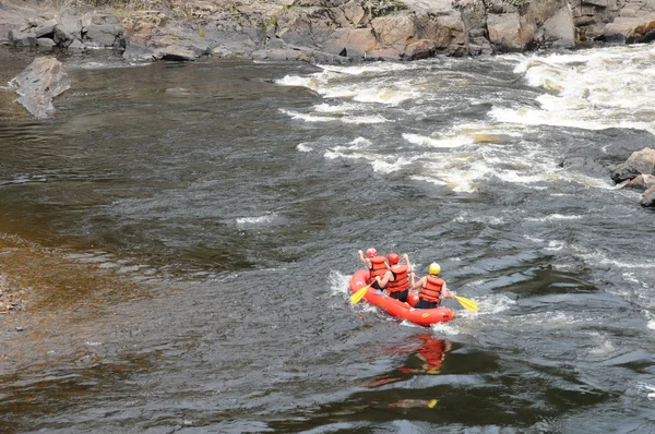 Quebec, kayaker w parc du trou de la opłaty w desbiens — Zdjęcie stockowe