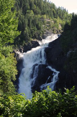 Quebec, the waterfall of Val Jalbert clipart