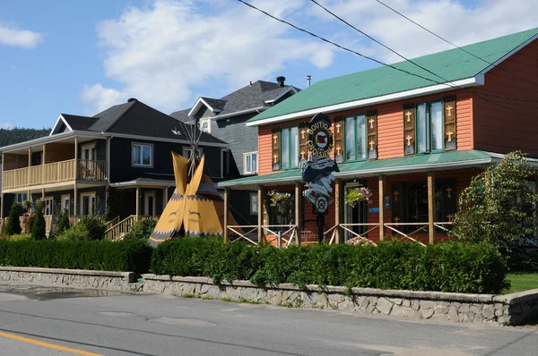 Квебек, живописная деревня Тадуссак — стоковое фото