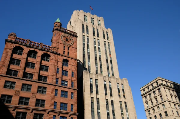 Kanada, gamla byggnaden av placera d armes inmontreal — Stockfoto