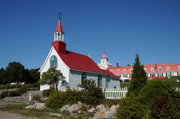 Quebec, the historical chapel of Tadoussac — Stock Photo, Image