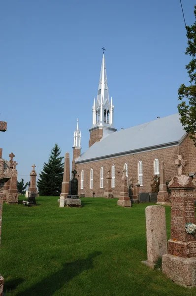 Quebec, la iglesia histórica de Saint Prime — Foto de Stock