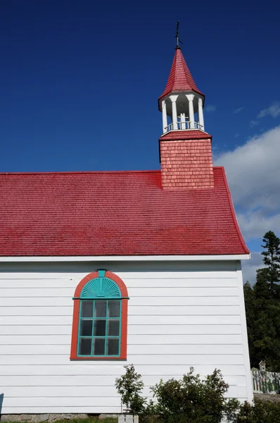 Quebec, zabytkowej kaplicy tadoussac — Zdjęcie stockowe