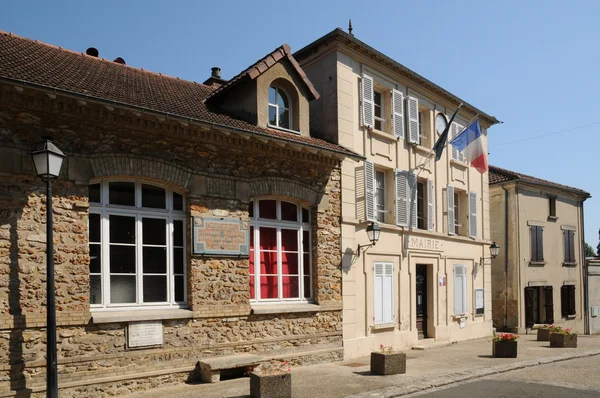 Francia, il municipio di Evecquemont — Foto Stock