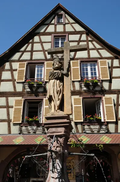 Il villaggio di Kaysersberg in Alsazia — Foto Stock