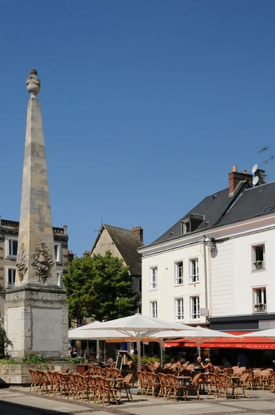 Miejsce marceau w chartres, w departamencie eure et loir — Zdjęcie stockowe