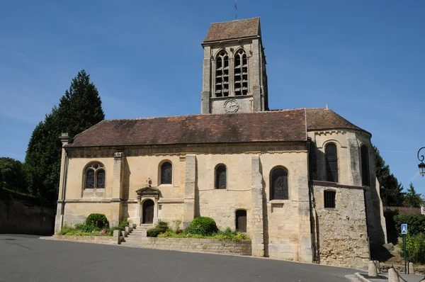 Ile de france, den gamla kyrkan av jouy le comte — Stockfoto