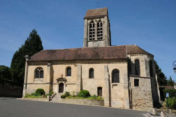 Ile de France, a antiga igreja de Jouy le Comte — Fotografia de Stock