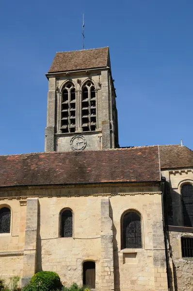 Ile de France, a régi templom Jouy le Comte — Stock Fotó