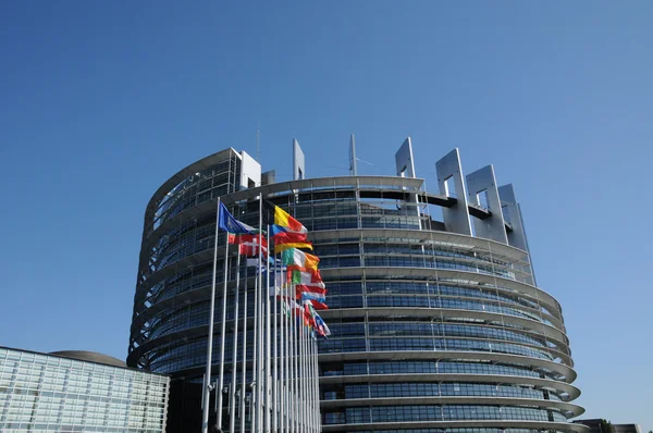 Frankrijk, het Europees Parlement van Straatsburg — Stockfoto