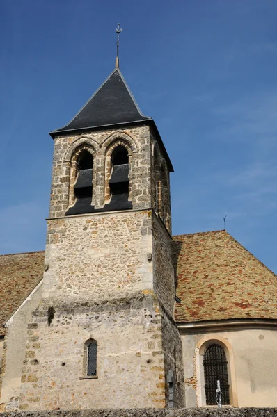 Francia, chiesa Saint-Eloi a Les Menuls — Foto Stock