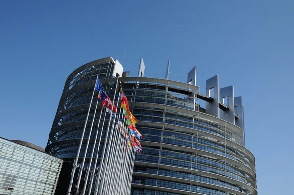 Francie, Evropský parlament ve Štrasburku — Stock fotografie