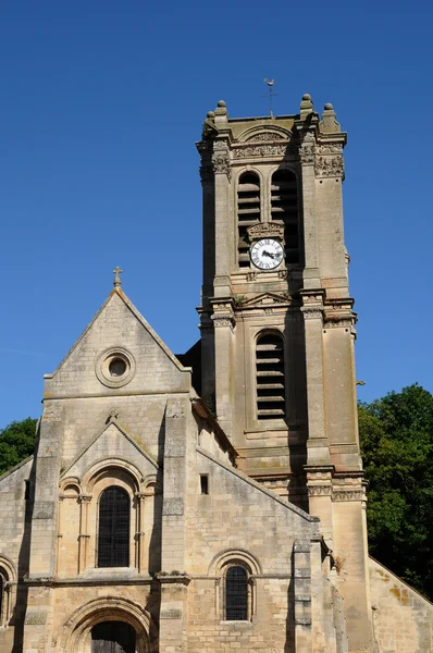 Ile de France, the Saint Sulpice church of Chars — Stock Photo, Image