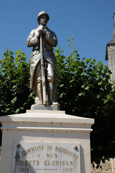 Francia, memorial de guerra de Bourdonne — Foto de Stock