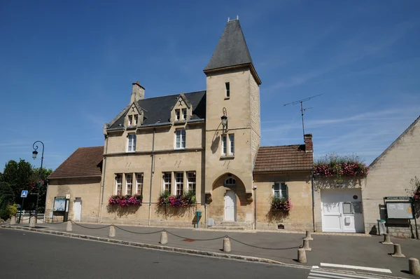 The old city hall of Jouy le Comte — Stock Photo, Image