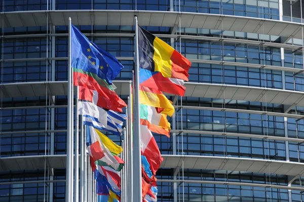 Frankrijk, het Europees Parlement van Straatsburg — Stockfoto