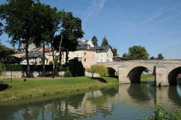 Val d oise, město l isle adam — Stock fotografie