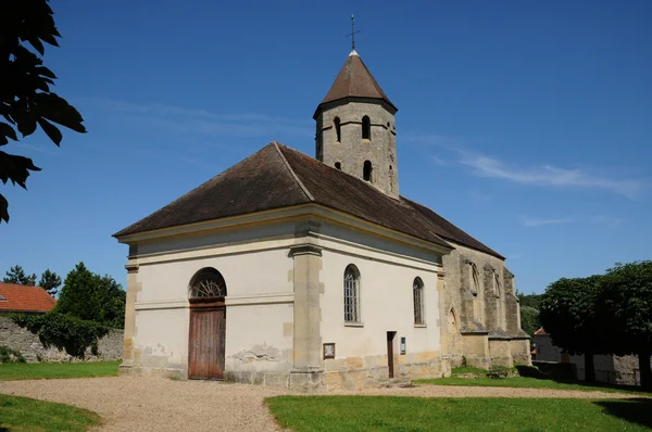 Francia, la classica chiesa di Condecourt in Val d'Oise — Foto Stock
