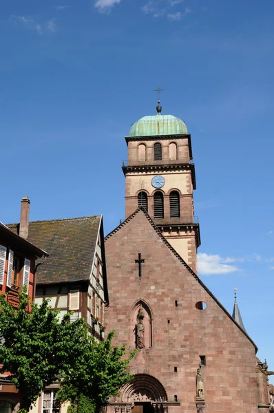 The church of Kaysersberg in Alsace — Stock Photo, Image