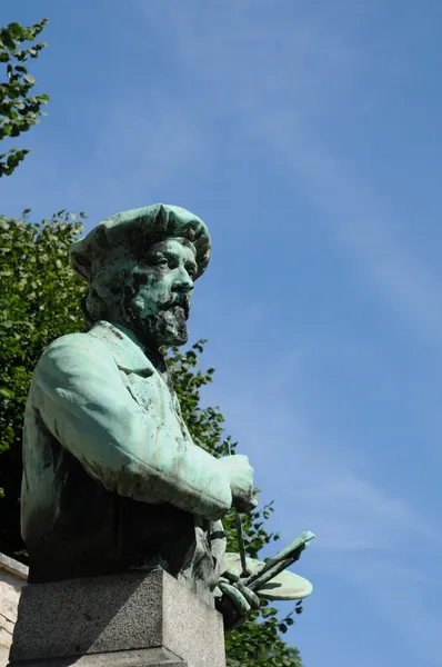 Estatua de Daubigny en Auvers sur Oise — Foto de Stock