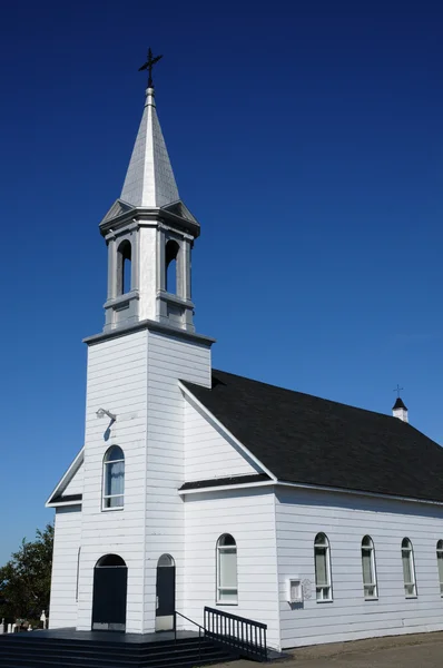 Kanada, quebec, zabytkowy kościół grosse Roche w gaspesie — Zdjęcie stockowe