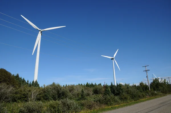Quebec, Cap sohbet Gaspesie içinde Rüzgar jeneratörü — Stok fotoğraf