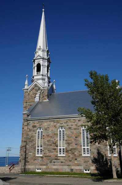 魁北克省，历史教会的章聊天 — 图库照片