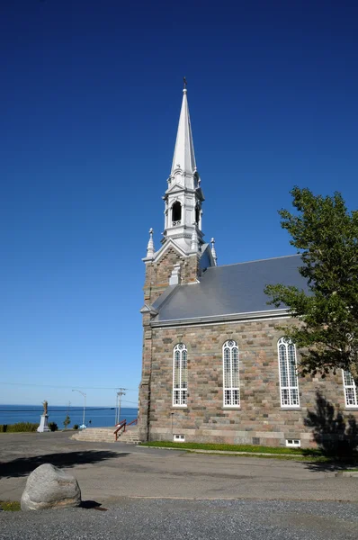 Quebec, the historical church of Cap Chat — Stock Photo, Image