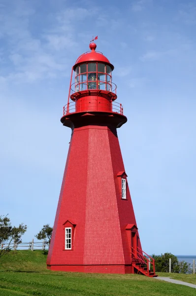 Quebec, the lighthouse of La Martre in Gaspesie — Stock Photo, Image