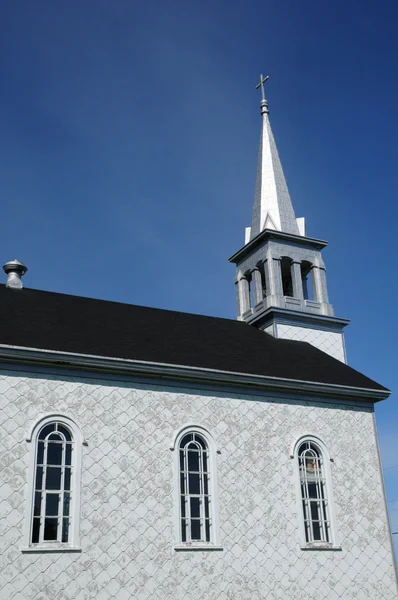 Quebec, historický kostel ruisseau rebours, riviere c — Stock fotografie