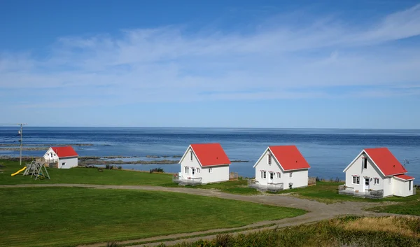 Quebec, het kleine dorp van dorp nl chanson petite vallee — Stockfoto