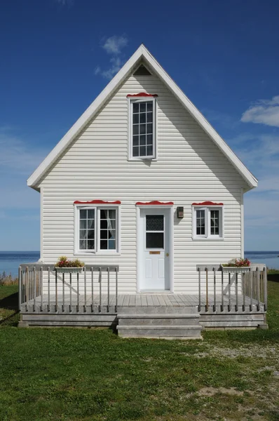 Quebec, the small village of Village en Chanson Petite Vallee — Stock Photo, Image