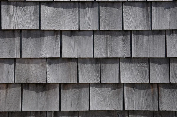 Quebec, wooden tiles on a wall — Stock Photo, Image