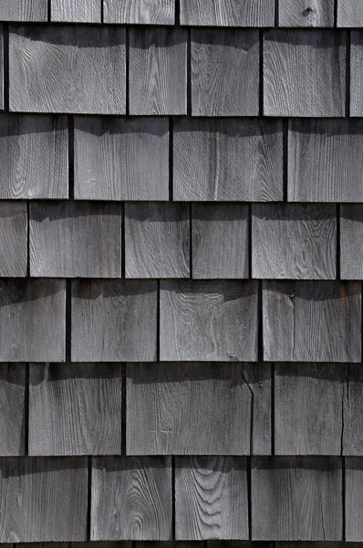 Quebec, wooden tiles on a wall — Stock Photo, Image