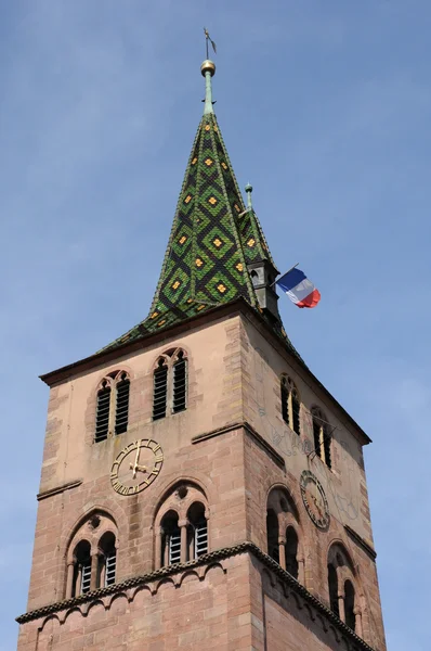 The church of Turckheim in Haut Rhin — Stock Photo, Image