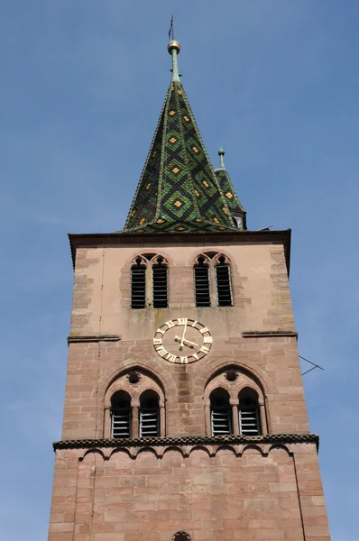 The church of Turckheim in Haut Rhin — Stock Photo, Image