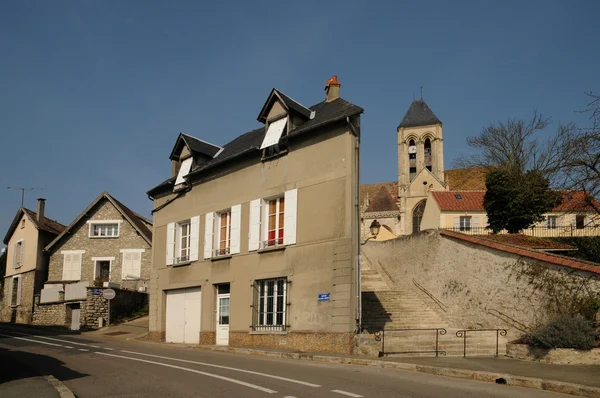 Notre dame kyrkan av vetheuil — Stockfoto