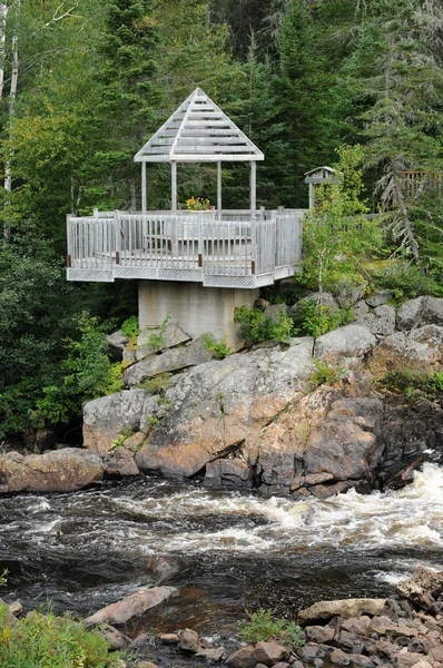 Quebec, le moulin des pionniers la dore içinde park — Stok fotoğraf