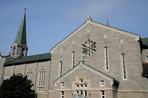 Quebec, kostel svatého thomasl montmagny — Stock fotografie