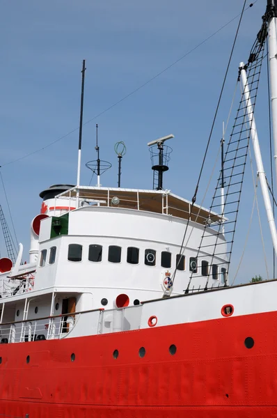 Quebec, barca nello storico museo navale di L Islet sur mer — Foto Stock